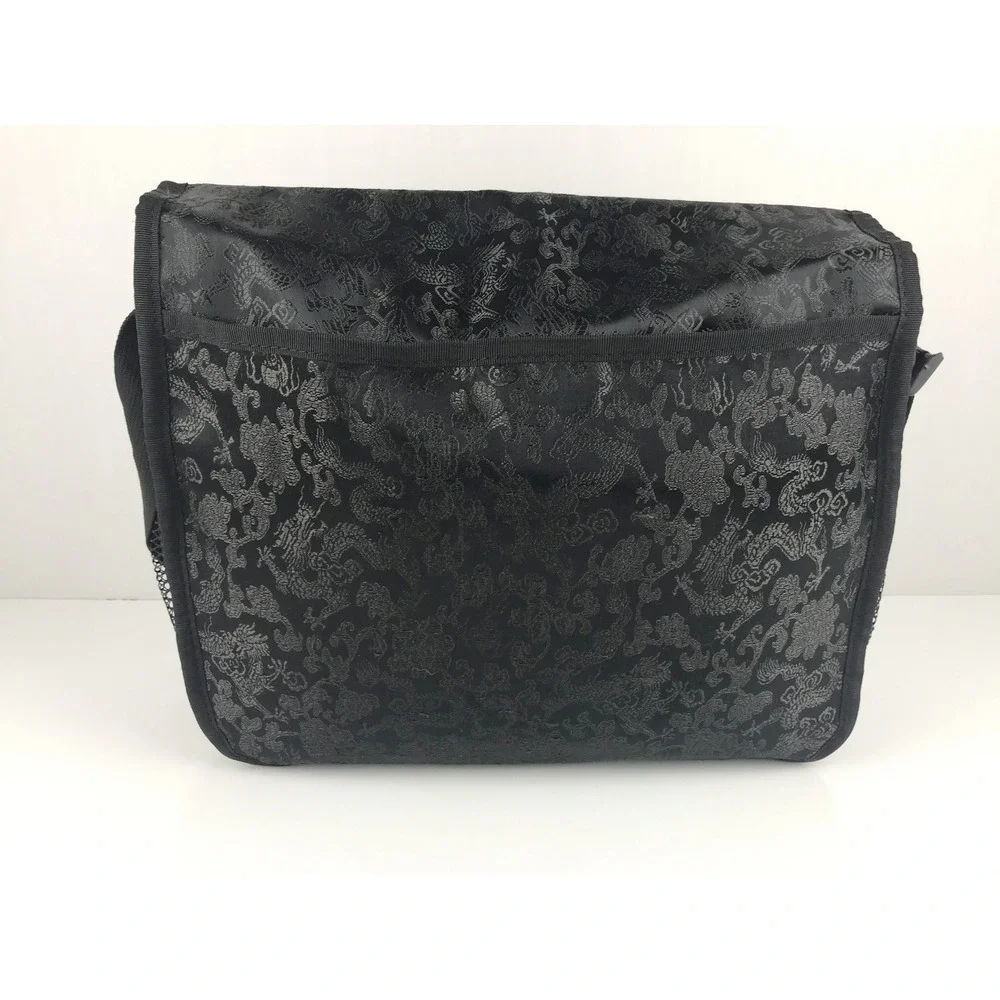 Mythwear Messenger Bag Black Red Dragon Print Crossbody PLEASE READ DESCRIPTION - Picture 5 of 16
